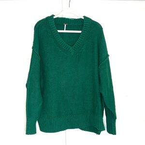 Free People Teal Green Sweater